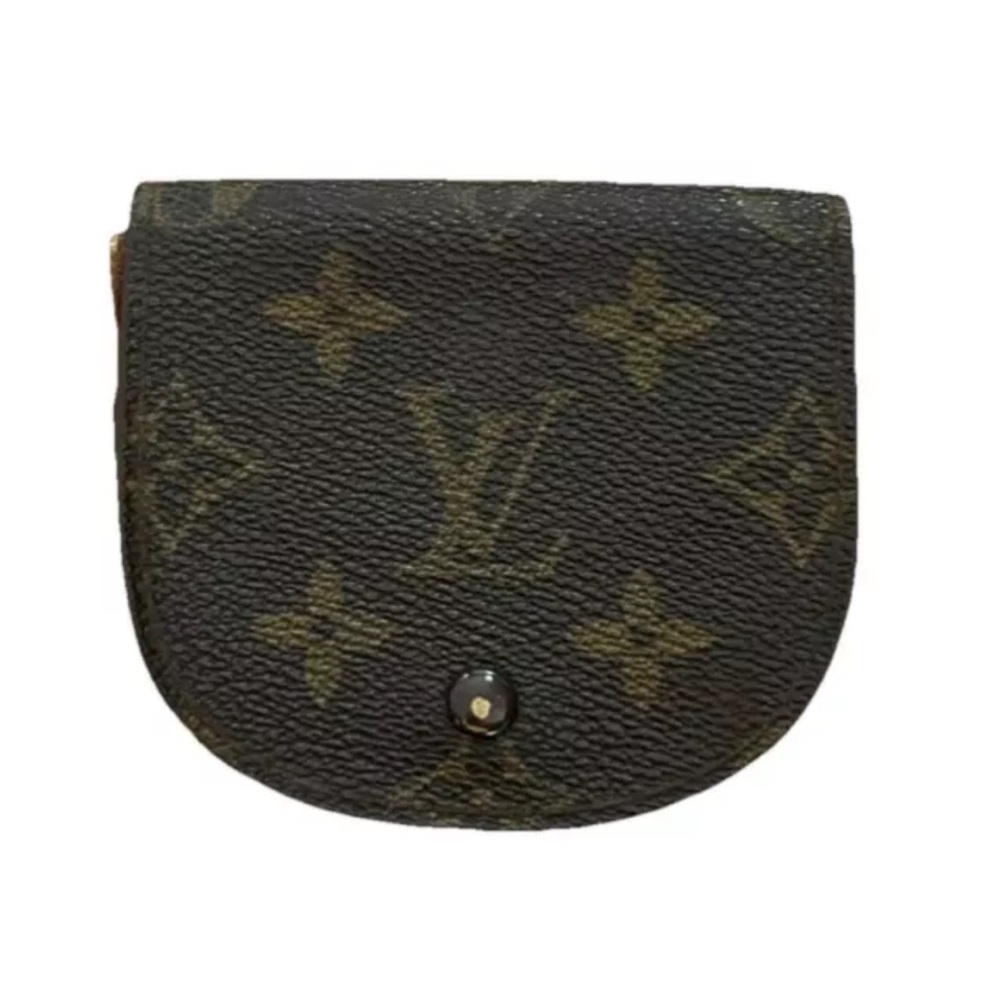 Louis Vuitton Monogram Porte Monnaie Gousset Coin Purse Wallet [Flaw]